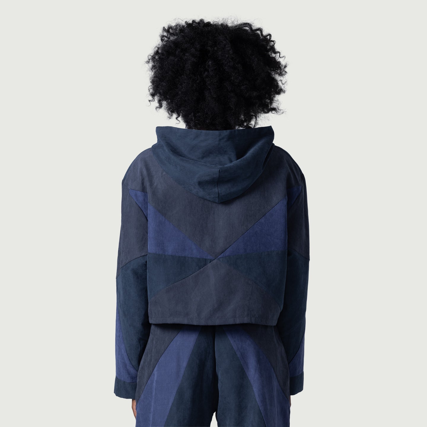 Womens Colorblock Full Zip - Navy