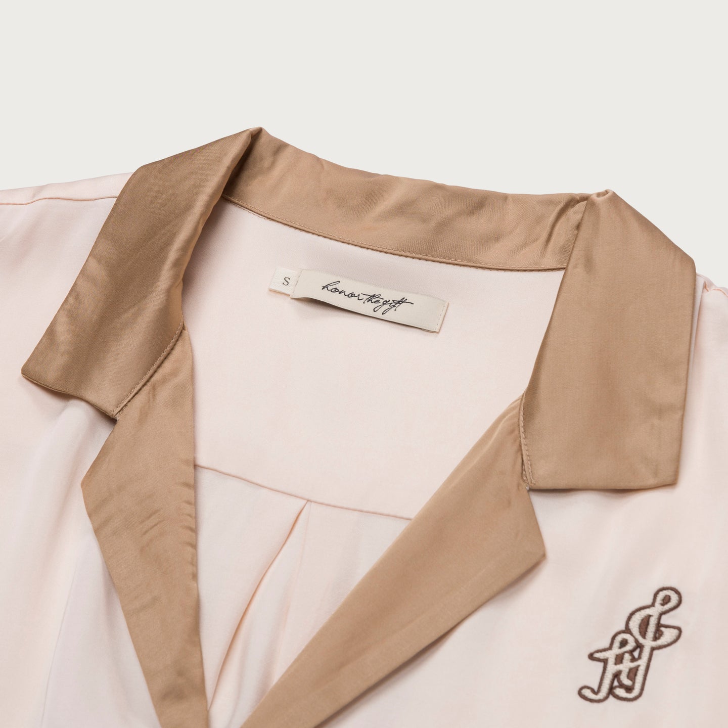 Womens Notes Camp Shirt - Cream