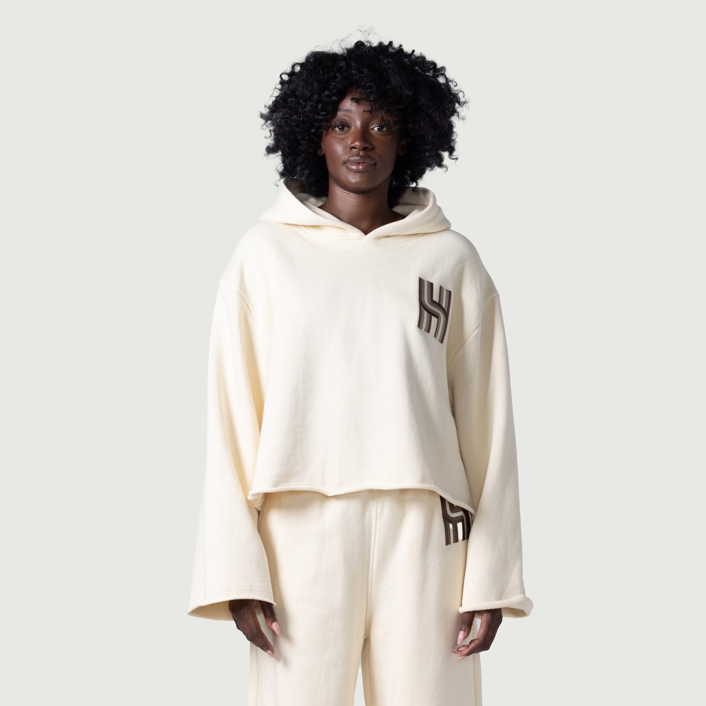 Womens Oversized Hoodie - Cream