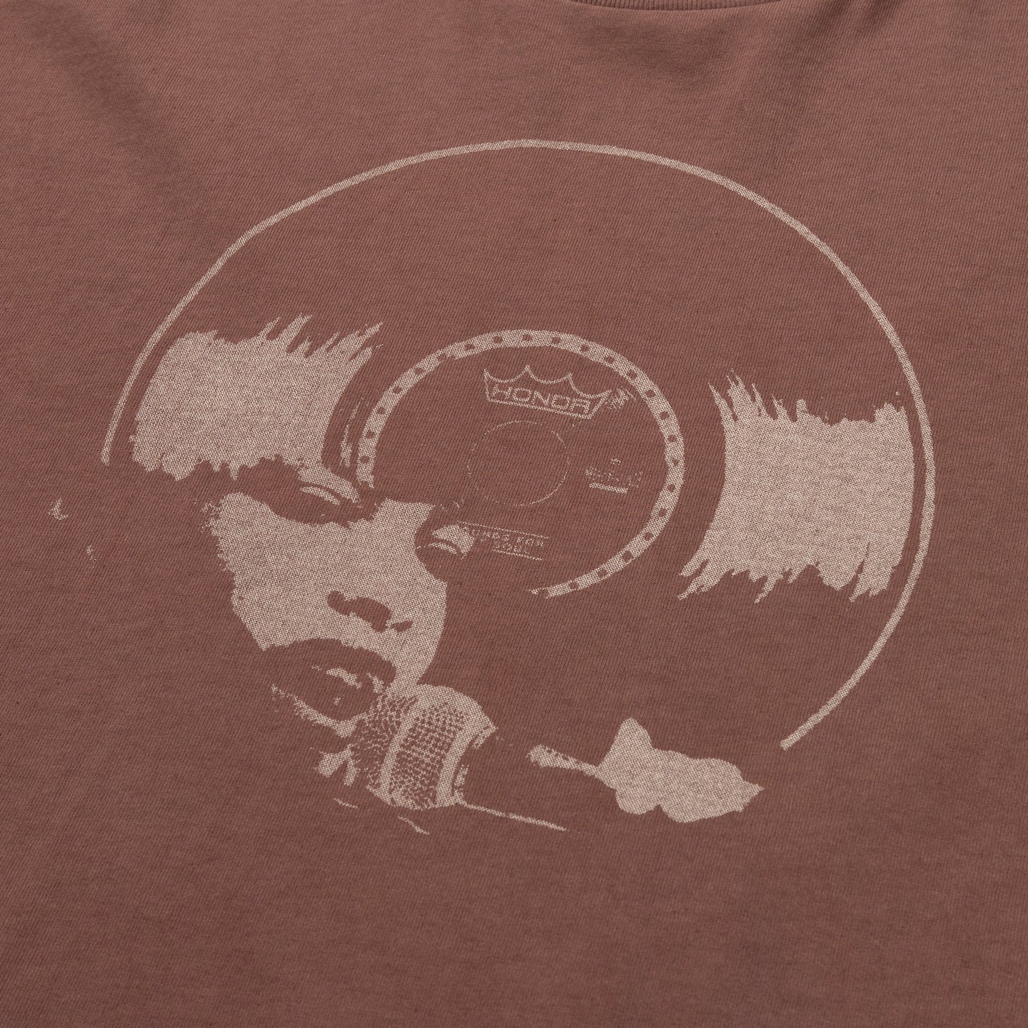 Womens Vinyl Box Tee - Brown