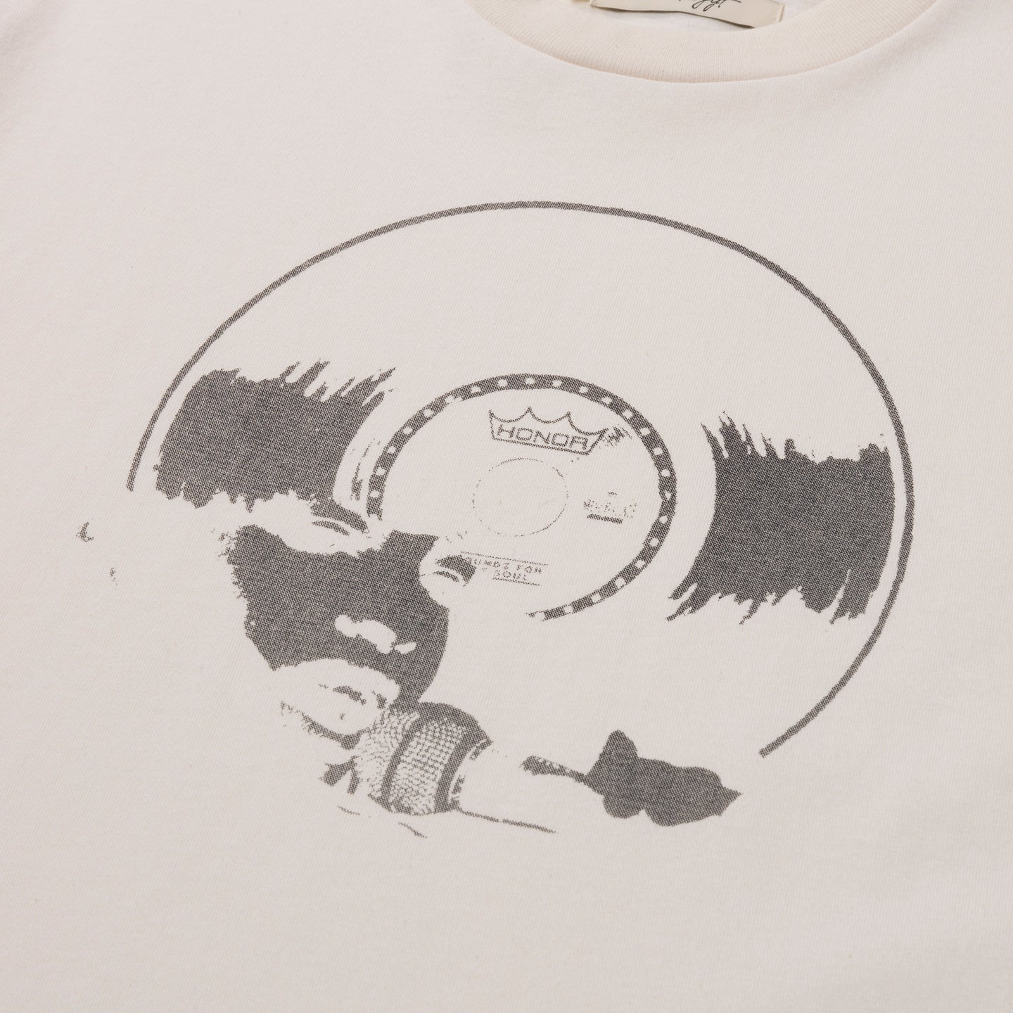 Womens Vinyl Box Tee - Cream