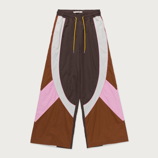 Womens Wide Leg Colorblock Pant - Pink