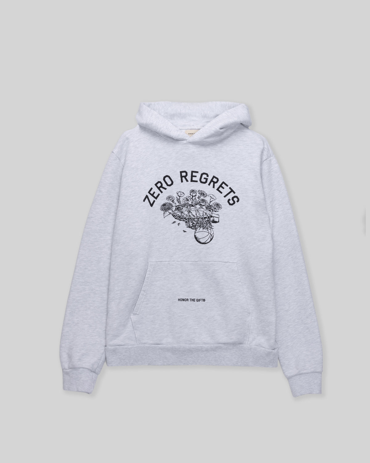 Zero Regrets Hoodie - Ash Heather