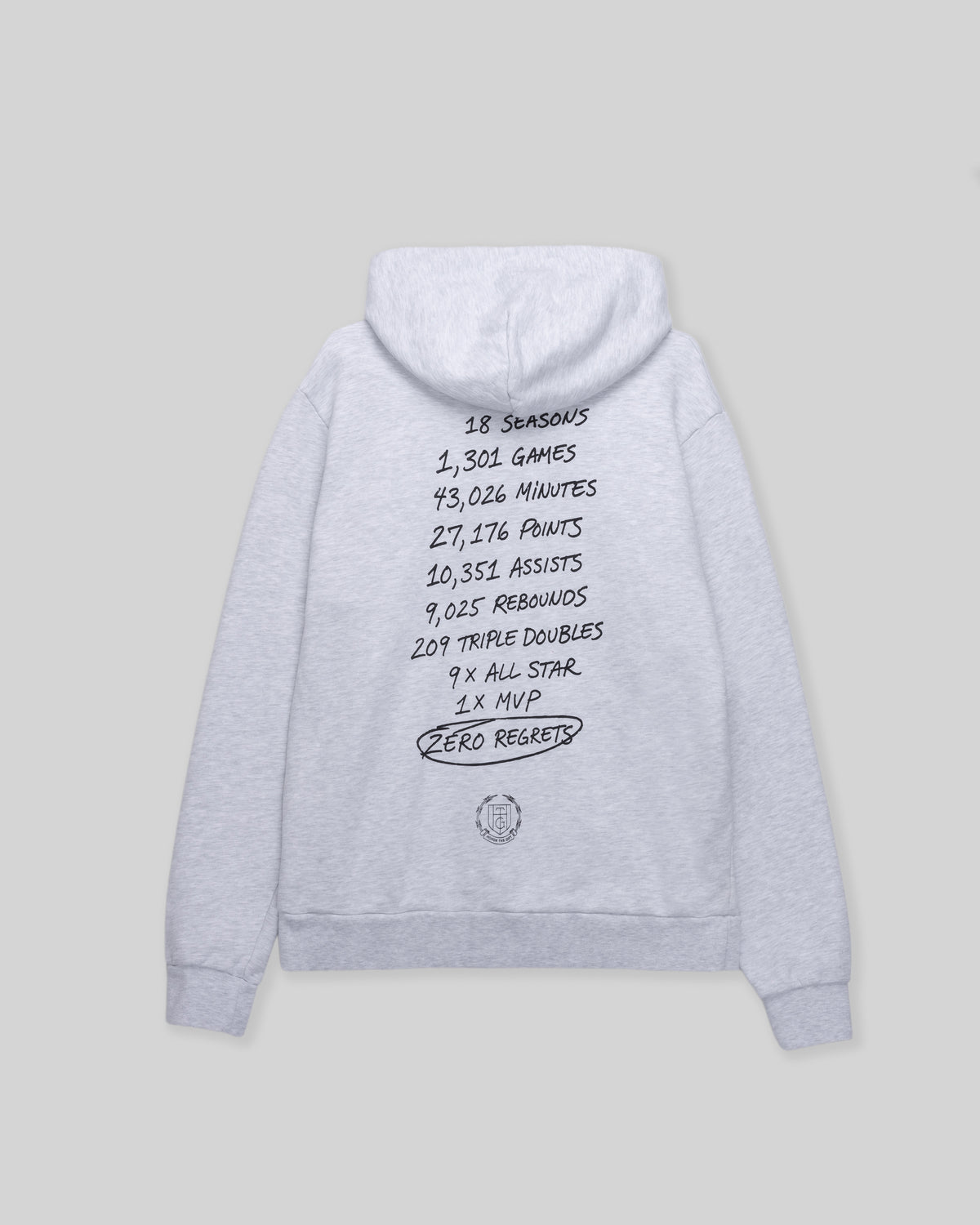 Zero Regrets Hoodie - Ash Heather
