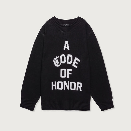 Code Of Honor Sweater - Black