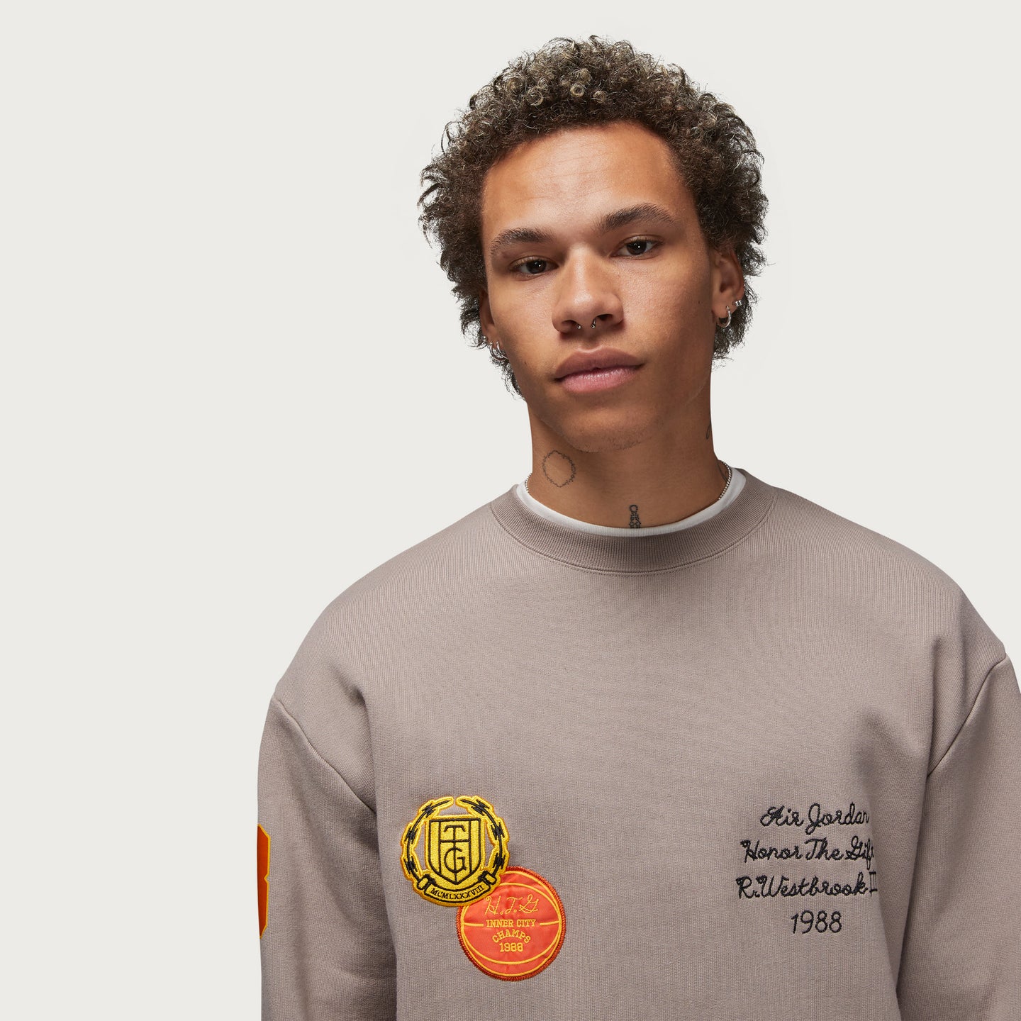 Jordan x HTG® Crewneck - Stone