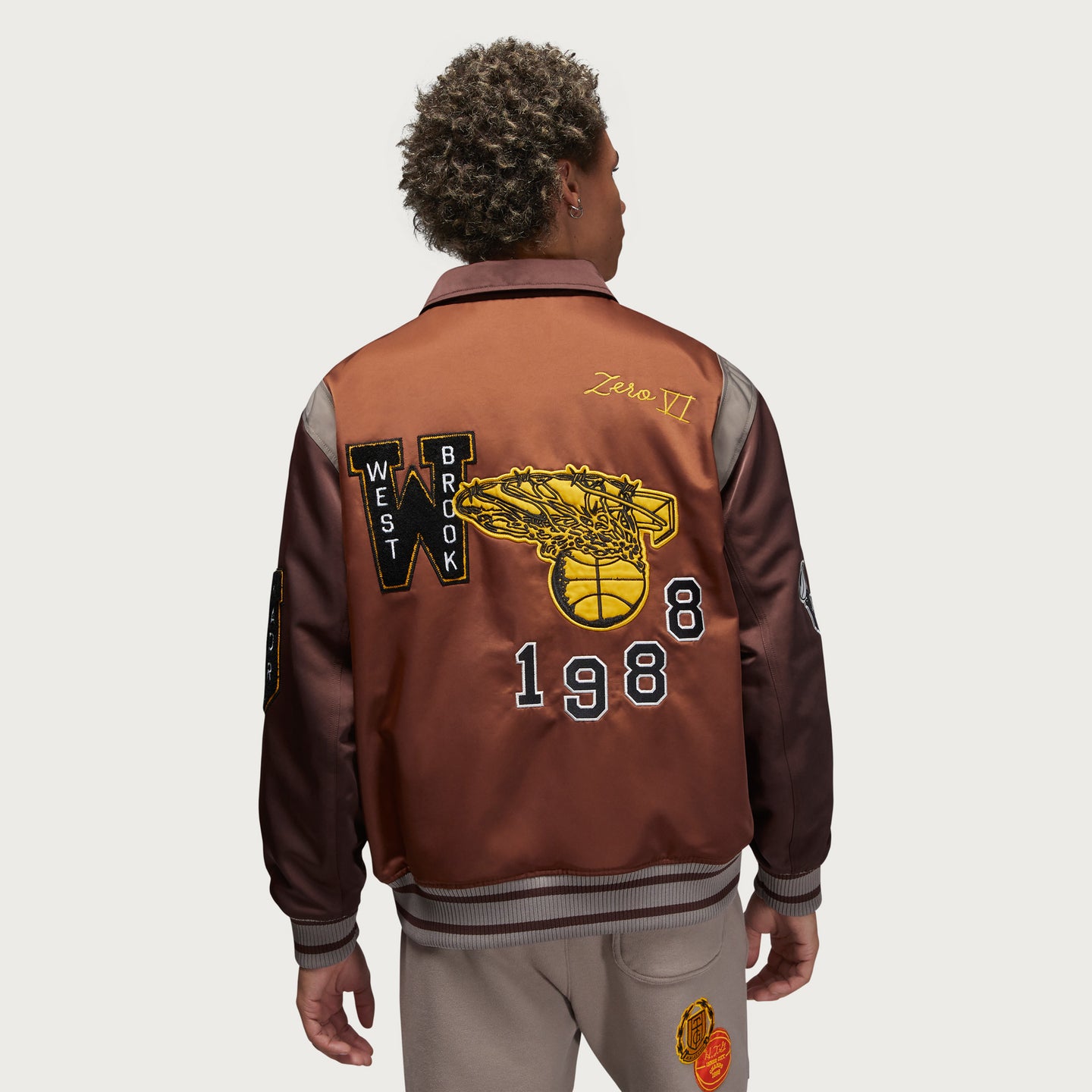 Jordan x HTG® Varsity Jacket - Pecan / Moon Fossil