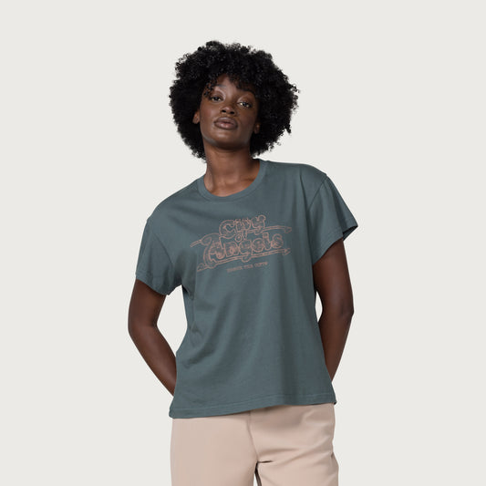 Womens Los Angeles T-Shirt - Olive