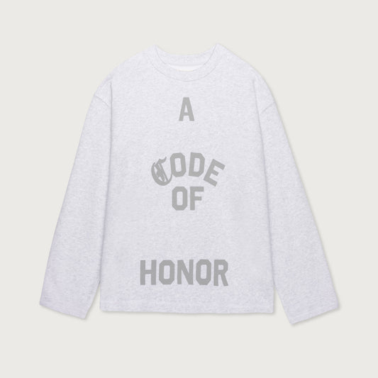 Honor Code Crewneck - Lt Heather