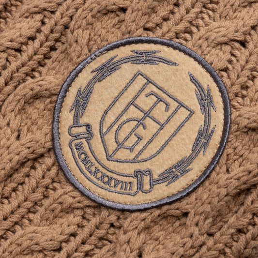 Cable Knit Pant - Tan