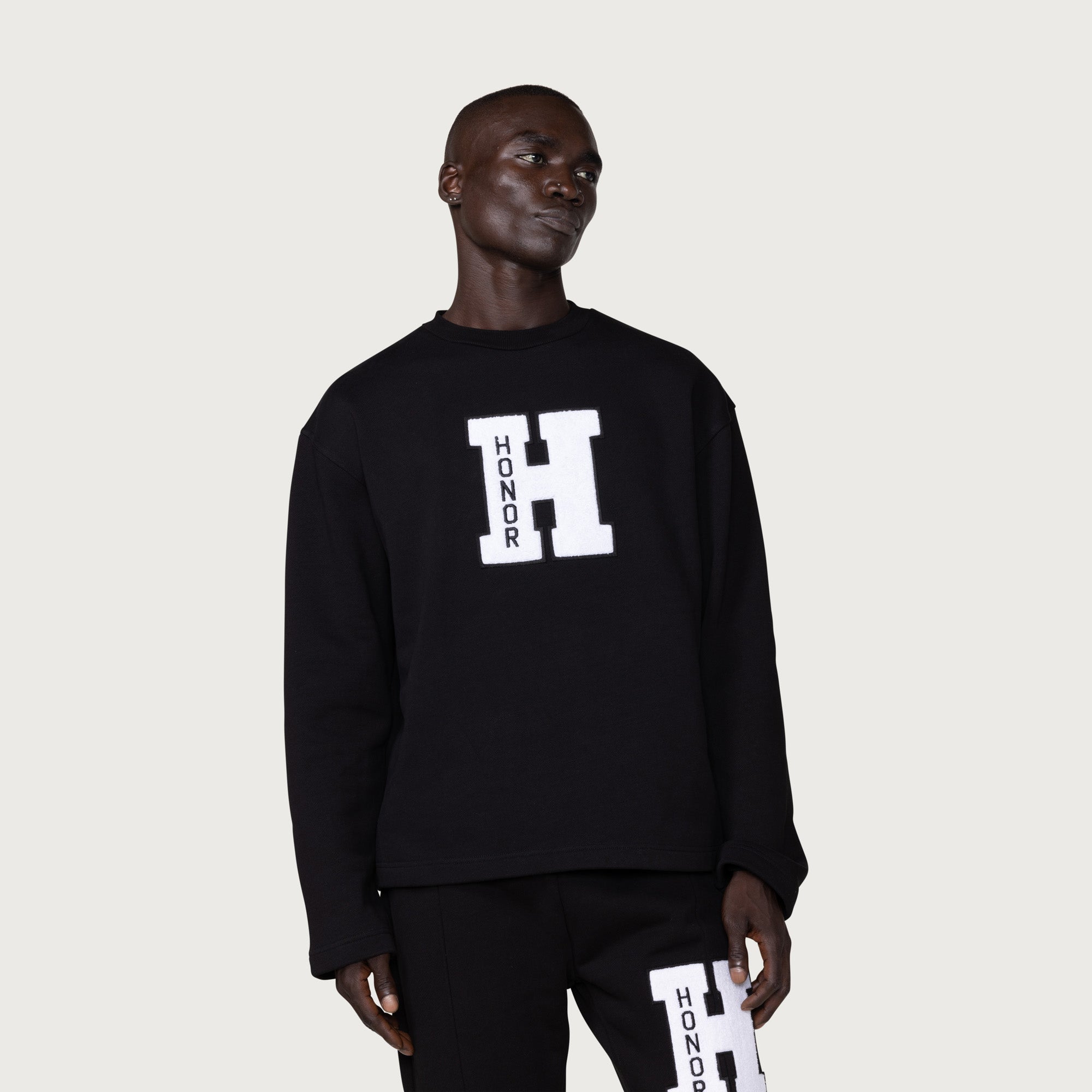 Campus Crewneck - Black – Honor The Gift