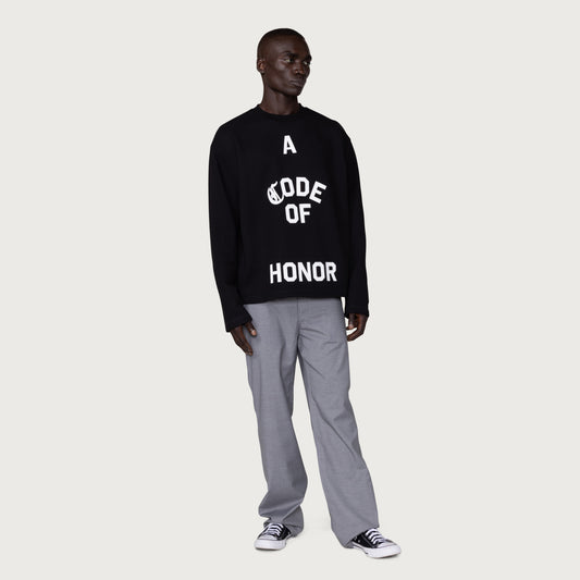 Honor Code Crewneck - Black