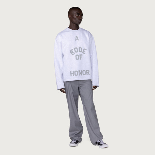Honor Code Crewneck - Lt Heather