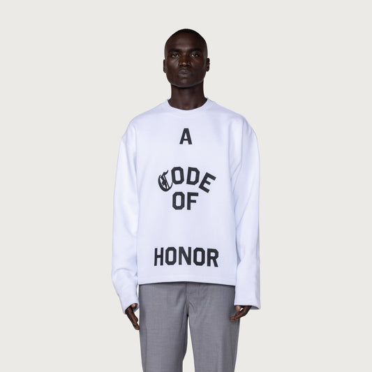 Honor Code Crewneck - White