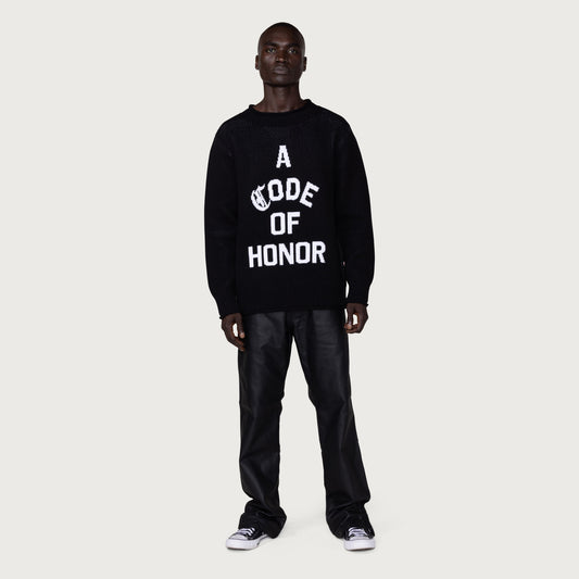 Code Of Honor Sweater - Black
