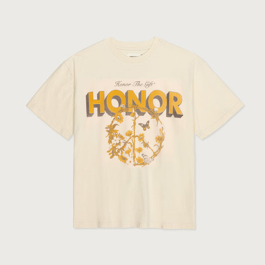 Honor Peace T-Shirt - Cream