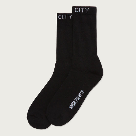 Inner City Rib Sock - Black