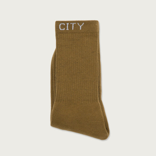 Inner City Rib Sock - Olive