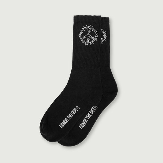 HTG® Iron Peace Sock - Black