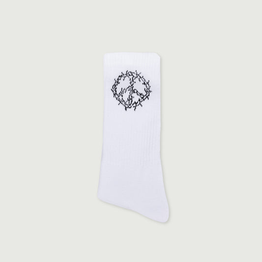 HTG® Iron Peace Sock - Bone