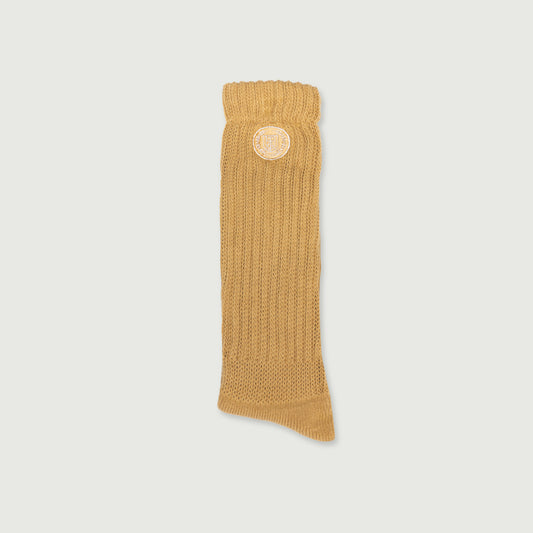 HTG® Loose Knit Sock - Mustard
