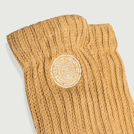 HTG® Loose Knit Sock - Mustard