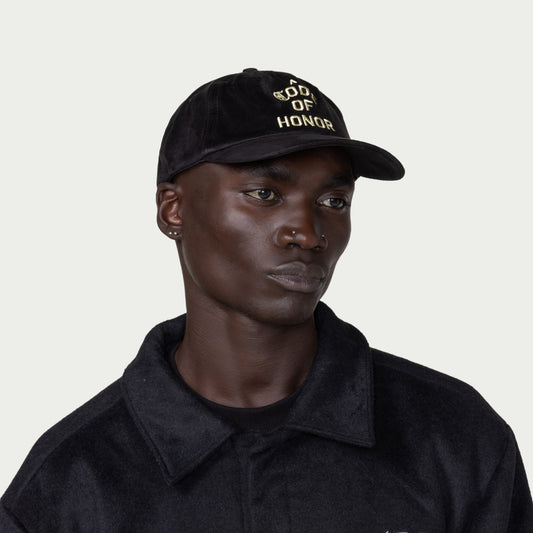 Los Angeles Suede Cap - Black