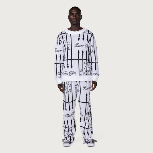 Neighborhood Knit Pant - White