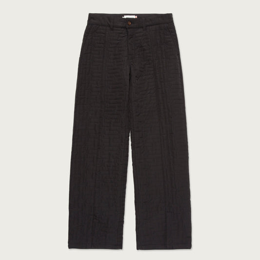 H Quilted Pant - Black