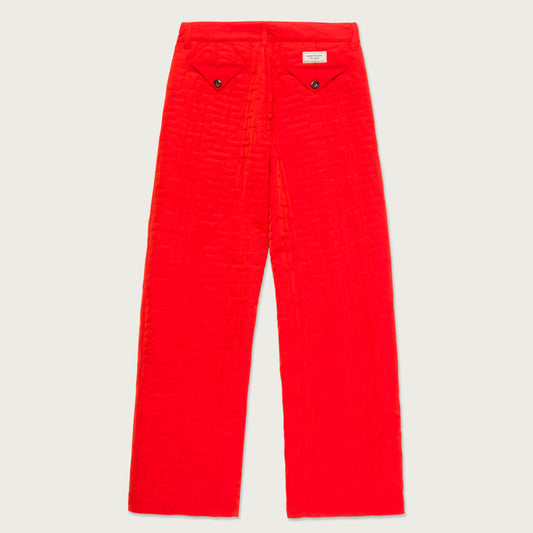 H Quilted Pant - Orange
