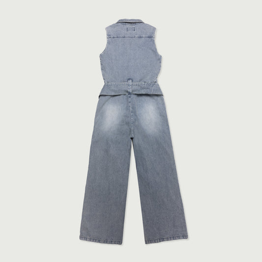 Womens Service Jump Suit - Lt Indigo