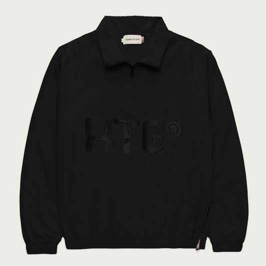HTG® Branded Qtr Zip - Black