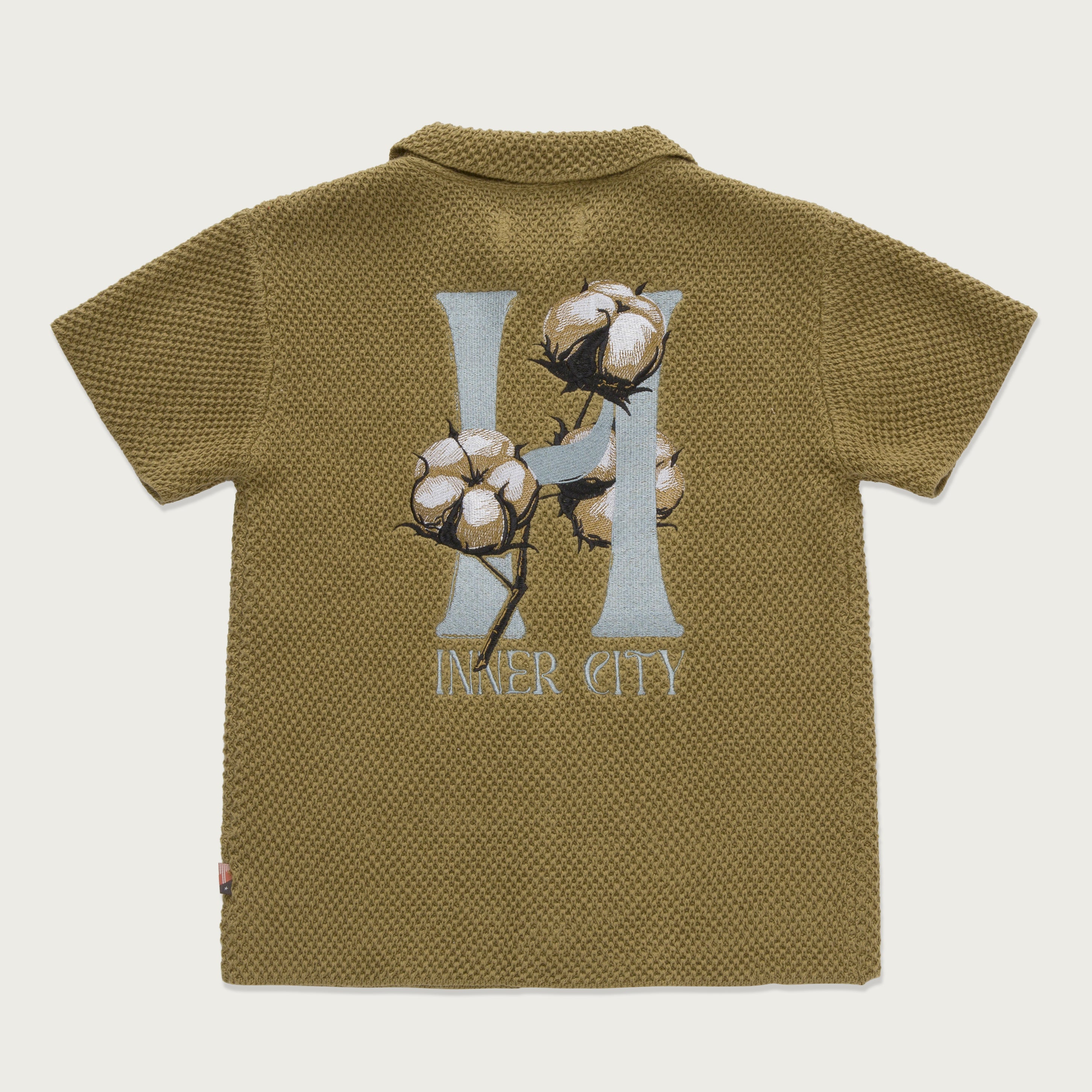 Kids Knit H Button Up - Olive – Honor The Gift