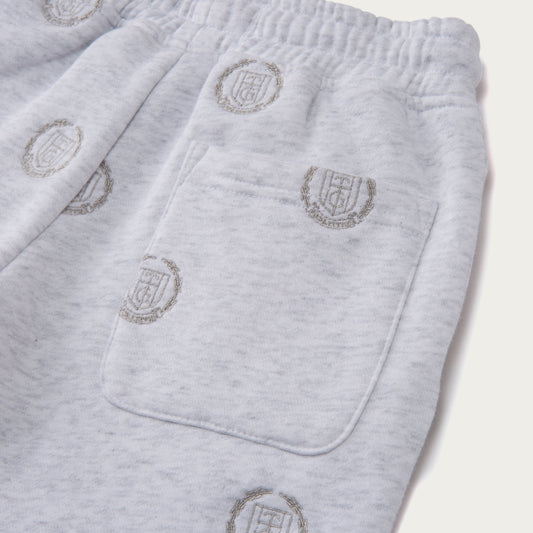 Kids Crest Logo Short - Ash Heather