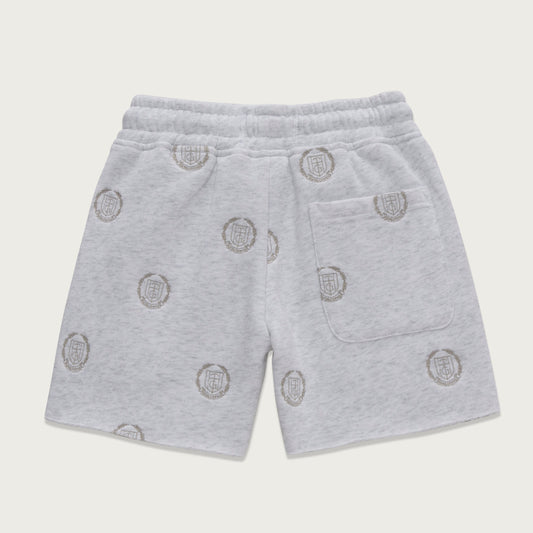 Kids Crest Logo Short - Ash Heather