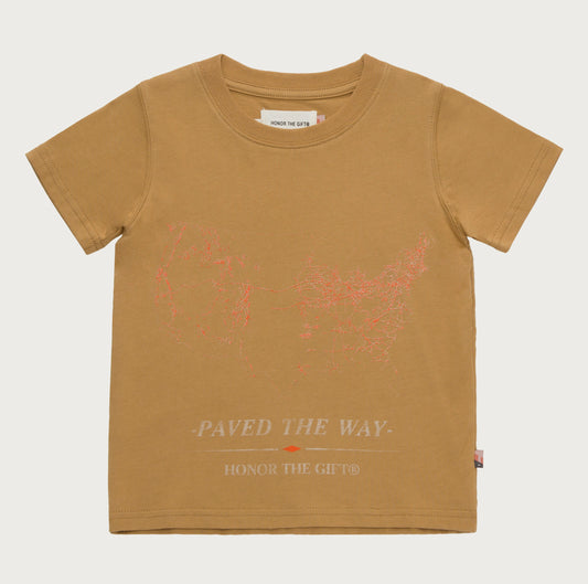 Kids Pave The Way T-Shirt - Tan