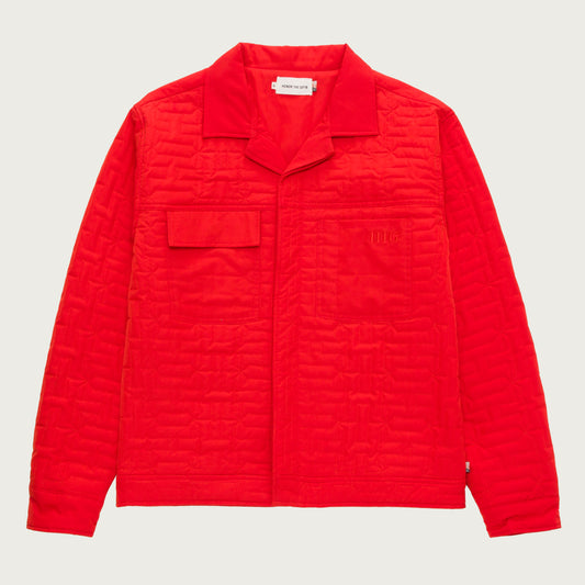 H Quilted Jacket - Orange
