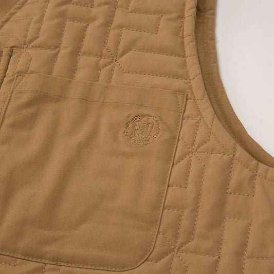 H Quilted Vest - Khaki