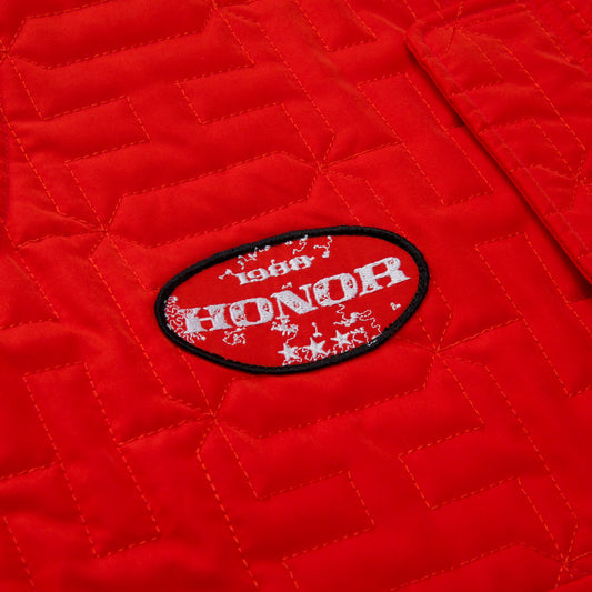 H Quilted Vest - Orange