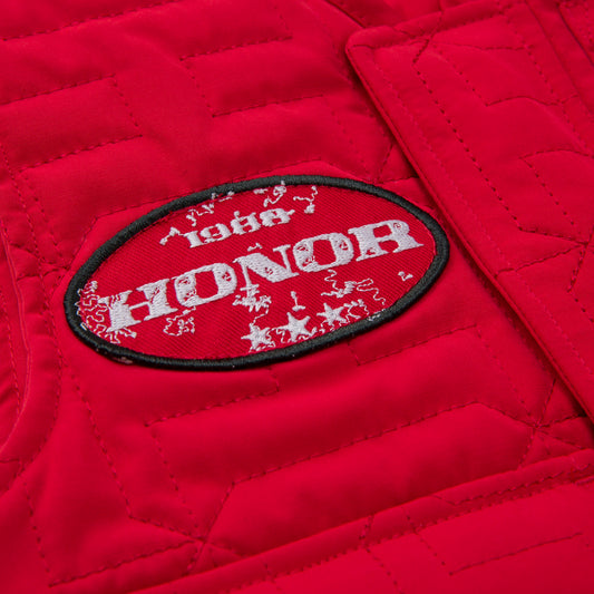 Kids Nylon Quilted Vest - Orange