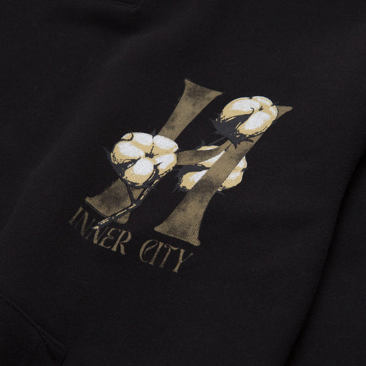 Cotton H Hoodie - Black