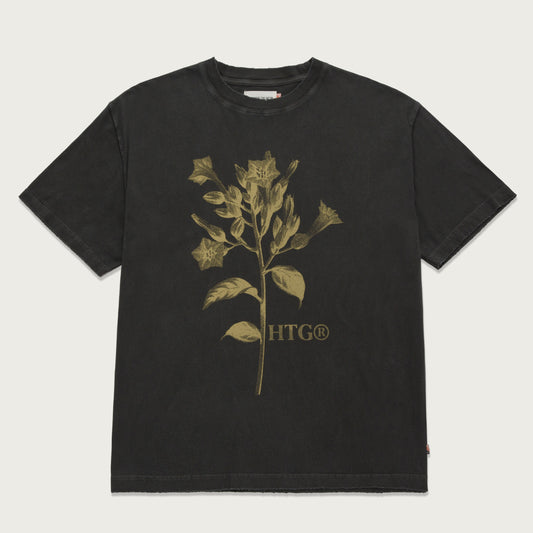 Tobacco Flower T-Shirt - Black
