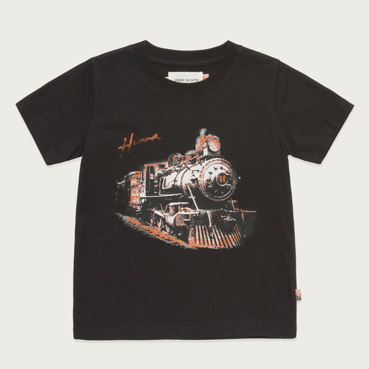 Kids Train T-Shirt - Black