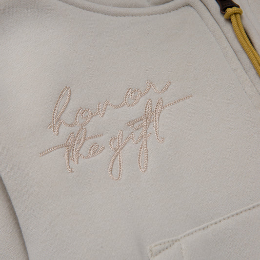 Kids Truth Full Zip Hoodie - Bone