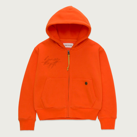 Kids Truth Full Zip Hoodie - Orange
