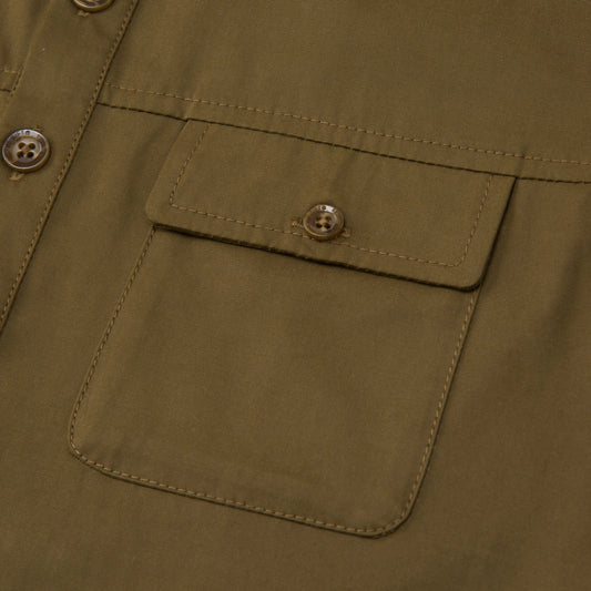 Kids Uniform S/S Button Up - Olive