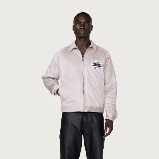 Sueded Band Jacket - Grey