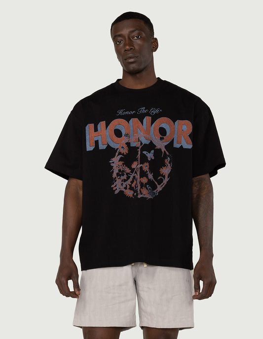 Honor Peace T-Shirt - Black