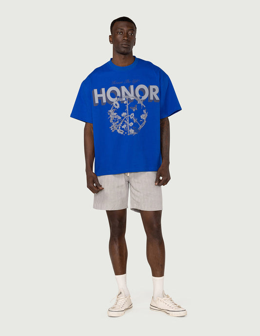 Honor Peace T-Shirt - Long Beach Blue
