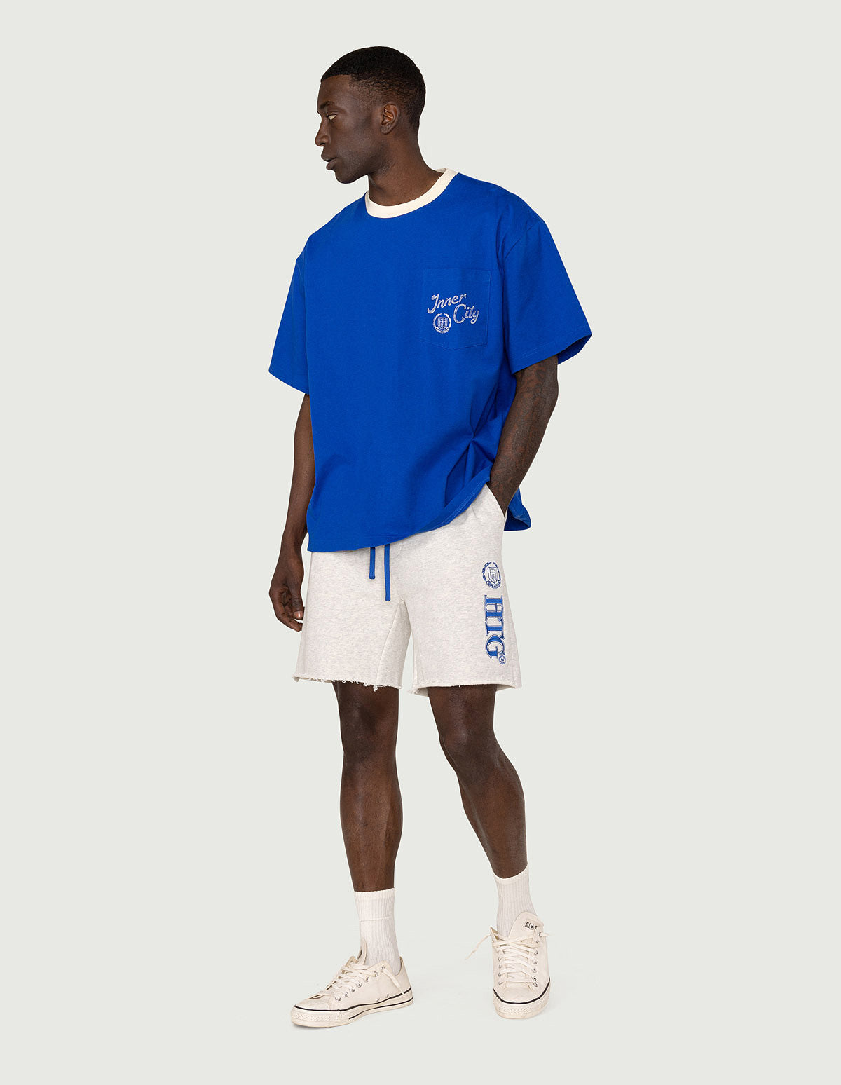 Neighborhood Pocket T-Shirt - Long Beach Blue